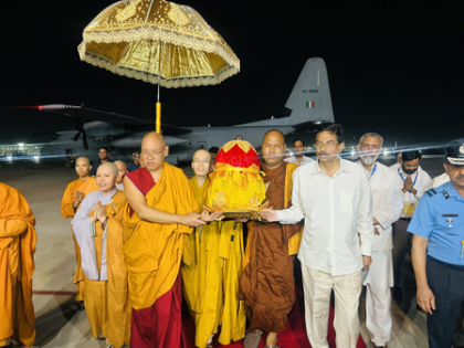 After month-long exposition in Vietnam, holy Buddha relics return to India | After month-long exposition in Vietnam, holy Buddha relics return to India After month-long exposition in Vietnam, holy Buddha relics return to India | After month-long exposition in Vietnam, holy Buddha relics return to India