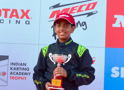 Yatharth Gaur becomes first Mini Max Meritus Cup karting champion | Yatharth Gaur becomes first Mini Max Meritus Cup karting champion
