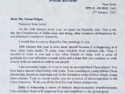 Chess great Susan Polgar recalls PM Modi’s letter honouring her role in shaping Indian chess | Chess great Susan Polgar recalls PM Modi’s letter honouring her role in shaping Indian chess