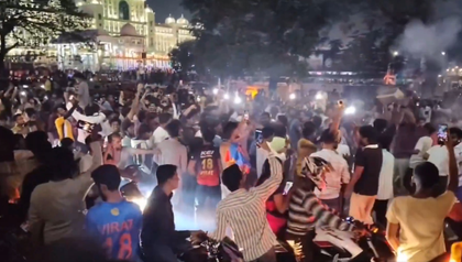 Potential stampede situation averted in Hyderabad during RCB victory celebrations: Police | Potential stampede situation averted in Hyderabad during RCB victory celebrations: Police Potential stampede situation averted in Hyderabad during RCB victory celebrations: Police | Potential stampede situation averted in Hyderabad during RCB victory celebrations: Police