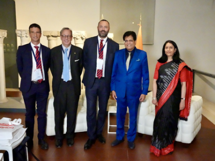 Piyush Goyal in Italy, meets biz leaders to strengthen strategic collaborations | Piyush Goyal in Italy, meets biz leaders to strengthen strategic collaborations Piyush Goyal in Italy, meets biz leaders to strengthen strategic collaborations | Piyush Goyal in Italy, meets biz leaders to strengthen strategic collaborations