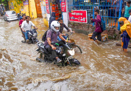 Patna drowns again: Waterlogging paralyses city; rivers rise across Bihar after 12 hours of rain | Patna drowns again: Waterlogging paralyses city; rivers rise across Bihar after 12 hours of rain