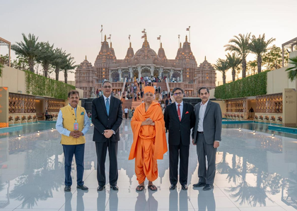 Foreign secretary Vikram Misri visits BAPS Hindu Mandir in Abu Dhabi, deeply moved | Foreign secretary Vikram Misri visits BAPS Hindu Mandir in Abu Dhabi, deeply moved Foreign secretary Vikram Misri visits BAPS Hindu Mandir in Abu Dhabi, deeply moved | Foreign secretary Vikram Misri visits BAPS Hindu Mandir in Abu Dhabi, deeply moved