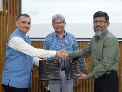 GRSE signs contract with GSI for two Coastal Research Vessels | GRSE signs contract with GSI for two Coastal Research Vessels GRSE signs contract with GSI for two Coastal Research Vessels | GRSE signs contract with GSI for two Coastal Research Vessels