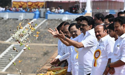 CM Stalin releases water from Mettur dam for delta irrigation | CM Stalin releases water from Mettur dam for delta irrigation CM Stalin releases water from Mettur dam for delta irrigation | CM Stalin releases water from Mettur dam for delta irrigation