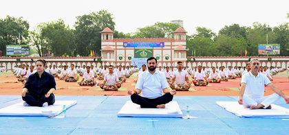 Haryana to see participation of 11 lakh people on Yoga Day: CM Nayab Saini | Haryana to see participation of 11 lakh people on Yoga Day: CM Nayab Saini Haryana to see participation of 11 lakh people on Yoga Day: CM Nayab Saini | Haryana to see participation of 11 lakh people on Yoga Day: CM Nayab Saini