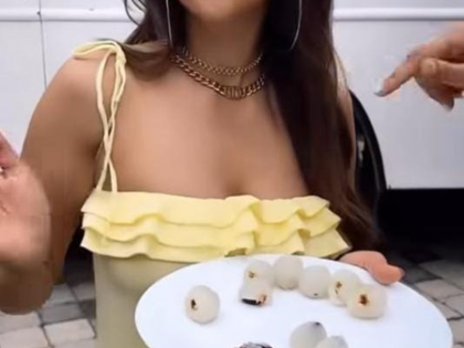 Nia Sharma enjoys her touch up with a side of litchi | Nia Sharma enjoys her touch up with a side of litchi Nia Sharma enjoys her touch up with a side of litchi | Nia Sharma enjoys her touch up with a side of litchi