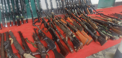 328 arms, 9,300 rounds of ammo recovered in Manipur by joint forces' team | 328 arms, 9,300 rounds of ammo recovered in Manipur by joint forces' team 328 arms, 9,300 rounds of ammo recovered in Manipur by joint forces' team | 328 arms, 9,300 rounds of ammo recovered in Manipur by joint forces' team