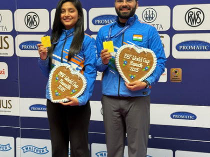 Shooting World Cup: Arya-Arjun bag gold in 10m air rifle mixed team event | Shooting World Cup: Arya-Arjun bag gold in 10m air rifle mixed team event Shooting World Cup: Arya-Arjun bag gold in 10m air rifle mixed team event | Shooting World Cup: Arya-Arjun bag gold in 10m air rifle mixed team event