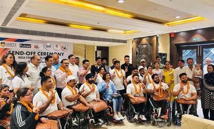 Strong Indian contingent departs for Beijing 2025 Para Powerlifting World Cup | Strong Indian contingent departs for Beijing 2025 Para Powerlifting World Cup Strong Indian contingent departs for Beijing 2025 Para Powerlifting World Cup | Strong Indian contingent departs for Beijing 2025 Para Powerlifting World Cup