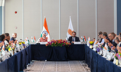 PM Modi, President Nikos Christodoulides attend business roundtable event in Cyprus to boost strategic ties | PM Modi, President Nikos Christodoulides attend business roundtable event in Cyprus to boost strategic ties PM Modi, President Nikos Christodoulides attend business roundtable event in Cyprus to boost strategic ties | PM Modi, President Nikos Christodoulides attend business roundtable event in Cyprus to boost strategic ties