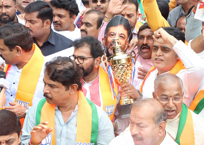 BJP accuses K'taka govt of plans to use funds for SCs/STs for guarantee schemes | BJP accuses K'taka govt of plans to use funds for SCs/STs for guarantee schemes BJP accuses K'taka govt of plans to use funds for SCs/STs for guarantee schemes | BJP accuses K'taka govt of plans to use funds for SCs/STs for guarantee schemes