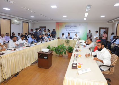 Piyush Goyal takes stock of Centre-led industrial nodes in Andhra | Piyush Goyal takes stock of Centre-led industrial nodes in Andhra Piyush Goyal takes stock of Centre-led industrial nodes in Andhra | Piyush Goyal takes stock of Centre-led industrial nodes in Andhra