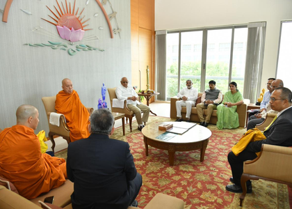 Thai Buddhist leader visits Gujarat, pays tribute to plane crash victims | Thai Buddhist leader visits Gujarat, pays tribute to plane crash victims Thai Buddhist leader visits Gujarat, pays tribute to plane crash victims | Thai Buddhist leader visits Gujarat, pays tribute to plane crash victims