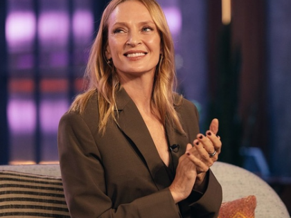 Uma Thurman gets nervous eating in front of the camera | Uma Thurman gets nervous eating in front of the camera Uma Thurman gets nervous eating in front of the camera | Uma Thurman gets nervous eating in front of the camera