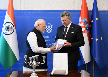 Remarkable symbol of enduring cultural bonds: PM Modi thanks Croatian counterpart for Vezdin's Sanskrit grammar | Remarkable symbol of enduring cultural bonds: PM Modi thanks Croatian counterpart for Vezdin's Sanskrit grammar Remarkable symbol of enduring cultural bonds: PM Modi thanks Croatian counterpart for Vezdin's Sanskrit grammar | Remarkable symbol of enduring cultural bonds: PM Modi thanks Croatian counterpart for Vezdin's Sanskrit grammar