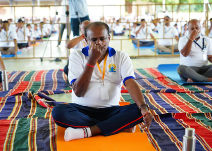 Yoga a profound path to inner peace, collective well-being: HD Kumaraswamy | Yoga a profound path to inner peace, collective well-being: HD Kumaraswamy Yoga a profound path to inner peace, collective well-being: HD Kumaraswamy | Yoga a profound path to inner peace, collective well-being: HD Kumaraswamy