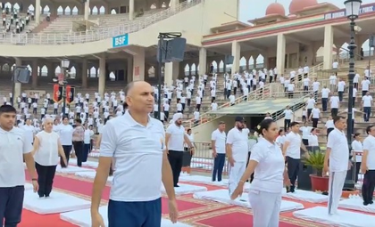 IDY 2025: Grand Yoga Day event held at Attari-Wagah border | IDY 2025: Grand Yoga Day event held at Attari-Wagah border IDY 2025: Grand Yoga Day event held at Attari-Wagah border | IDY 2025: Grand Yoga Day event held at Attari-Wagah border