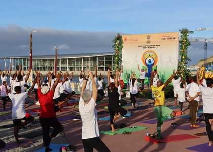 Hundreds across Pacific nations participate in International Day of Yoga | Hundreds across Pacific nations participate in International Day of Yoga Hundreds across Pacific nations participate in International Day of Yoga | Hundreds across Pacific nations participate in International Day of Yoga