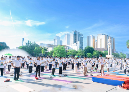 Thousands celebrate International Yoga Day across Southeast Asia | Thousands celebrate International Yoga Day across Southeast Asia