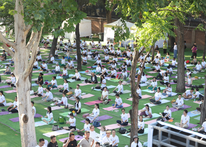 From Beijing to Shanghai, several Chinese cities celebrate International Day of Yoga | From Beijing to Shanghai, several Chinese cities celebrate International Day of Yoga
