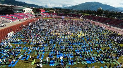 International Yoga Day celebrated across several cities in Nepal | International Yoga Day celebrated across several cities in Nepal International Yoga Day celebrated across several cities in Nepal | International Yoga Day celebrated across several cities in Nepal