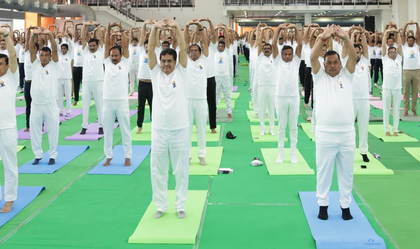 Tripura CM Saha urges youths to embrace Yoga in digital era | Tripura CM Saha urges youths to embrace Yoga in digital era Tripura CM Saha urges youths to embrace Yoga in digital era | Tripura CM Saha urges youths to embrace Yoga in digital era