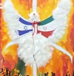 UP artist paints plea for peace amid Iran-Israel conflict, praises PM Modi for Op Sindhu | UP artist paints plea for peace amid Iran-Israel conflict, praises PM Modi for Op Sindhu