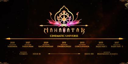India gets own MCU with Mahavatar Cinematic Universe, releases span the decade | India gets own MCU with Mahavatar Cinematic Universe, releases span the decade India gets own MCU with Mahavatar Cinematic Universe, releases span the decade | India gets own MCU with Mahavatar Cinematic Universe, releases span the decade