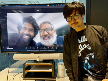S S Rajamouli, son Karthikeya make cameo appearance in Hideo Kojima's video game Death Stranding 2: On the Beach | S S Rajamouli, son Karthikeya make cameo appearance in Hideo Kojima's video game Death Stranding 2: On the Beach S S Rajamouli, son Karthikeya make cameo appearance in Hideo Kojima's video game Death Stranding 2: On the Beach | S S Rajamouli, son Karthikeya make cameo appearance in Hideo Kojima's video game Death Stranding 2: On the Beach