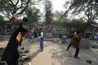 B'desh: Awami League accuses BNP, Islamist group of violent attack on party leader’s residence | B'desh: Awami League accuses BNP, Islamist group of violent attack on party leader’s residence B'desh: Awami League accuses BNP, Islamist group of violent attack on party leader’s residence | B'desh: Awami League accuses BNP, Islamist group of violent attack on party leader’s residence