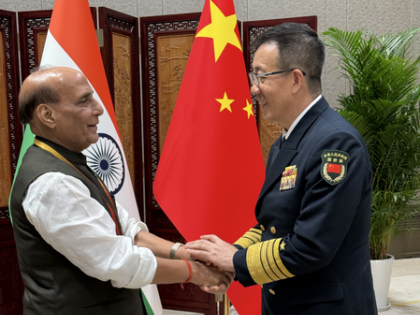 Rajnath Singh meets Chinese Defence Minister, says incumbent on both sides to maintain positive momentum | Rajnath Singh meets Chinese Defence Minister, says incumbent on both sides to maintain positive momentum Rajnath Singh meets Chinese Defence Minister, says incumbent on both sides to maintain positive momentum | Rajnath Singh meets Chinese Defence Minister, says incumbent on both sides to maintain positive momentum