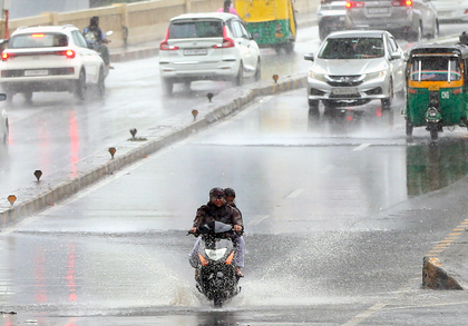 Monsoon roars into Gujarat with record June rainfall, yellow alert issued across 13 districts | Monsoon roars into Gujarat with record June rainfall, yellow alert issued across 13 districts Monsoon roars into Gujarat with record June rainfall, yellow alert issued across 13 districts | Monsoon roars into Gujarat with record June rainfall, yellow alert issued across 13 districts