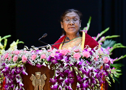 President Murmu calls for chemical-free, low-cost treatments for better animal healthcare | President Murmu calls for chemical-free, low-cost treatments for better animal healthcare President Murmu calls for chemical-free, low-cost treatments for better animal healthcare | President Murmu calls for chemical-free, low-cost treatments for better animal healthcare