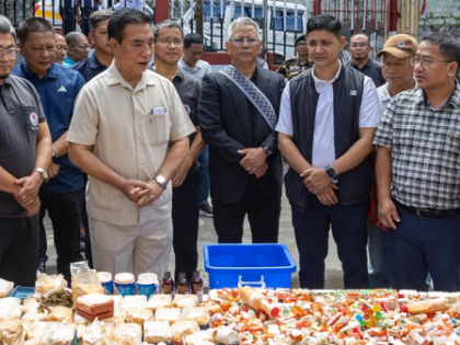 Drugs valued at Rs 4.29 crore destroyed in the presence of Mizoram CM Drugs valued at Rs 4.29 crore destroyed in the presence of Mizoram CM