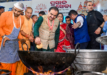 Gautam Adani stepping into kitchens for seva sends a powerful message: ISKCON | Gautam Adani stepping into kitchens for seva sends a powerful message: ISKCON