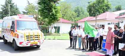 J&K L-G flags off fleet of ambulances for hospitals in Ramban, Anantnag | J&K L-G flags off fleet of ambulances for hospitals in Ramban, Anantnag J&K L-G flags off fleet of ambulances for hospitals in Ramban, Anantnag | J&K L-G flags off fleet of ambulances for hospitals in Ramban, Anantnag
