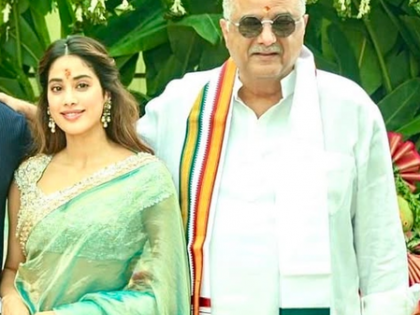 Janhvi Kapoor says 'Wow papa' as Boney Kapoor flaunts his new look | Janhvi Kapoor says 'Wow papa' as Boney Kapoor flaunts his new look