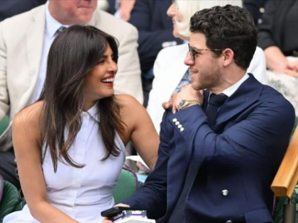 Priyanka Chopra attends the Wimbledon Championship in London with husband Nick Jonas | Priyanka Chopra attends the Wimbledon Championship in London with husband Nick Jonas