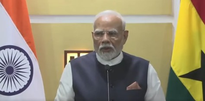 Ghana is 'Beacon of Hope' for other countries as a vibrant democracy: PM Modi in joint press meet with President Mahama | Ghana is 'Beacon of Hope' for other countries as a vibrant democracy: PM Modi in joint press meet with President Mahama