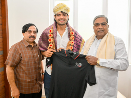 Olympic medalist Neeraj Chopra meets Karnataka CM ahead of Kanteerava Stadium competition | Olympic medalist Neeraj Chopra meets Karnataka CM ahead of Kanteerava Stadium competition