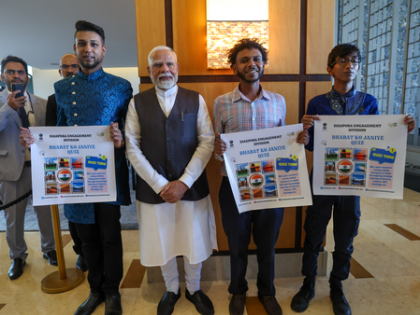 PM Modi meets Indian students in Trinidad & Tobago, showcases diaspora's connect with India | PM Modi meets Indian students in Trinidad & Tobago, showcases diaspora's connect with India PM Modi meets Indian students in Trinidad & Tobago, showcases diaspora's connect with India | PM Modi meets Indian students in Trinidad & Tobago, showcases diaspora's connect with India