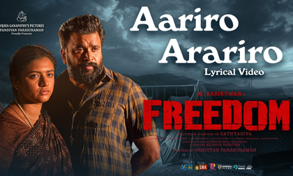 My hand broke while shooting for Freedom, says Sasikumar | My hand broke while shooting for Freedom, says Sasikumar