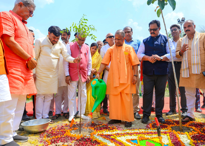UP govt gears up for green push with mega plantation drive, ministers to plant saplings in all 75 districts | UP govt gears up for green push with mega plantation drive, ministers to plant saplings in all 75 districts