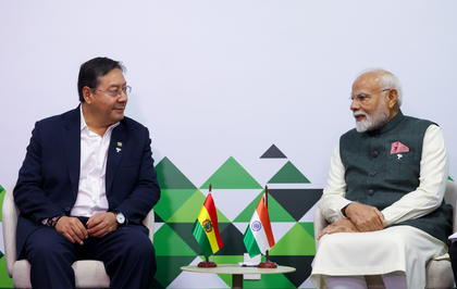 PM Modi meets Bolivian President on sidelines of BRICS summit | PM Modi meets Bolivian President on sidelines of BRICS summit