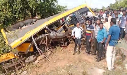 Train rams into TN school van: Two students die, railway gatekeeper suspended | Train rams into TN school van: Two students die, railway gatekeeper suspended Train rams into TN school van: Two students die, railway gatekeeper suspended | Train rams into TN school van: Two students die, railway gatekeeper suspended
