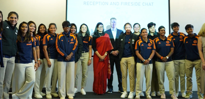 Harmanpreet Kaur-led side receives warm welcome from Consul General of India in Manchester | Harmanpreet Kaur-led side receives warm welcome from Consul General of India in Manchester Harmanpreet Kaur-led side receives warm welcome from Consul General of India in Manchester | Harmanpreet Kaur-led side receives warm welcome from Consul General of India in Manchester