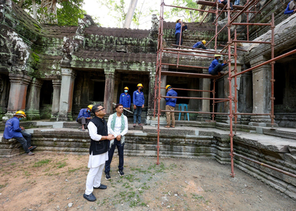 MoS Margherita in Cambodia visits Angkor Wat, highlights India's restoration initiatives | MoS Margherita in Cambodia visits Angkor Wat, highlights India's restoration initiatives MoS Margherita in Cambodia visits Angkor Wat, highlights India's restoration initiatives | MoS Margherita in Cambodia visits Angkor Wat, highlights India's restoration initiatives