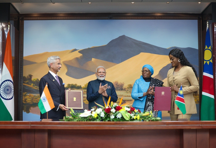 India and Namibia sign two MOUs in fields of health and entrepreneurship | India and Namibia sign two MOUs in fields of health and entrepreneurship