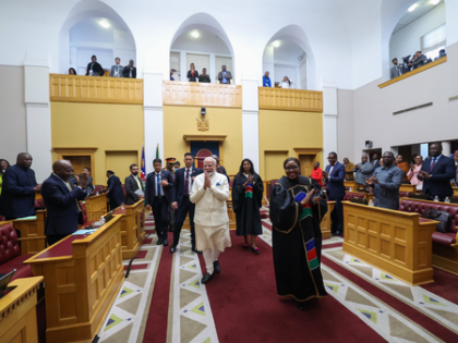 Both countries just warming up, will score faster and more: PM Modi in historic address at Namibian Parliament | Both countries just warming up, will score faster and more: PM Modi in historic address at Namibian Parliament